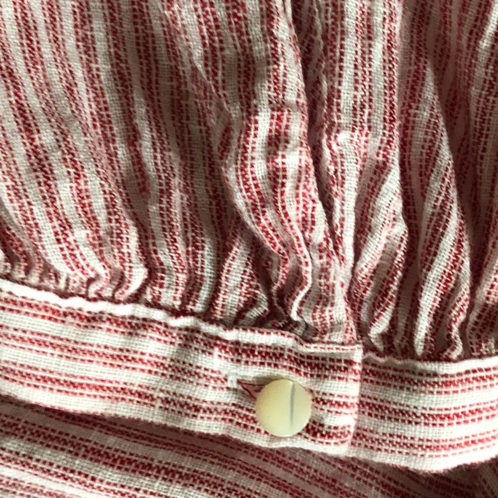 Rails Marti Scarlet Striped Drawstring Waist Top - image 5